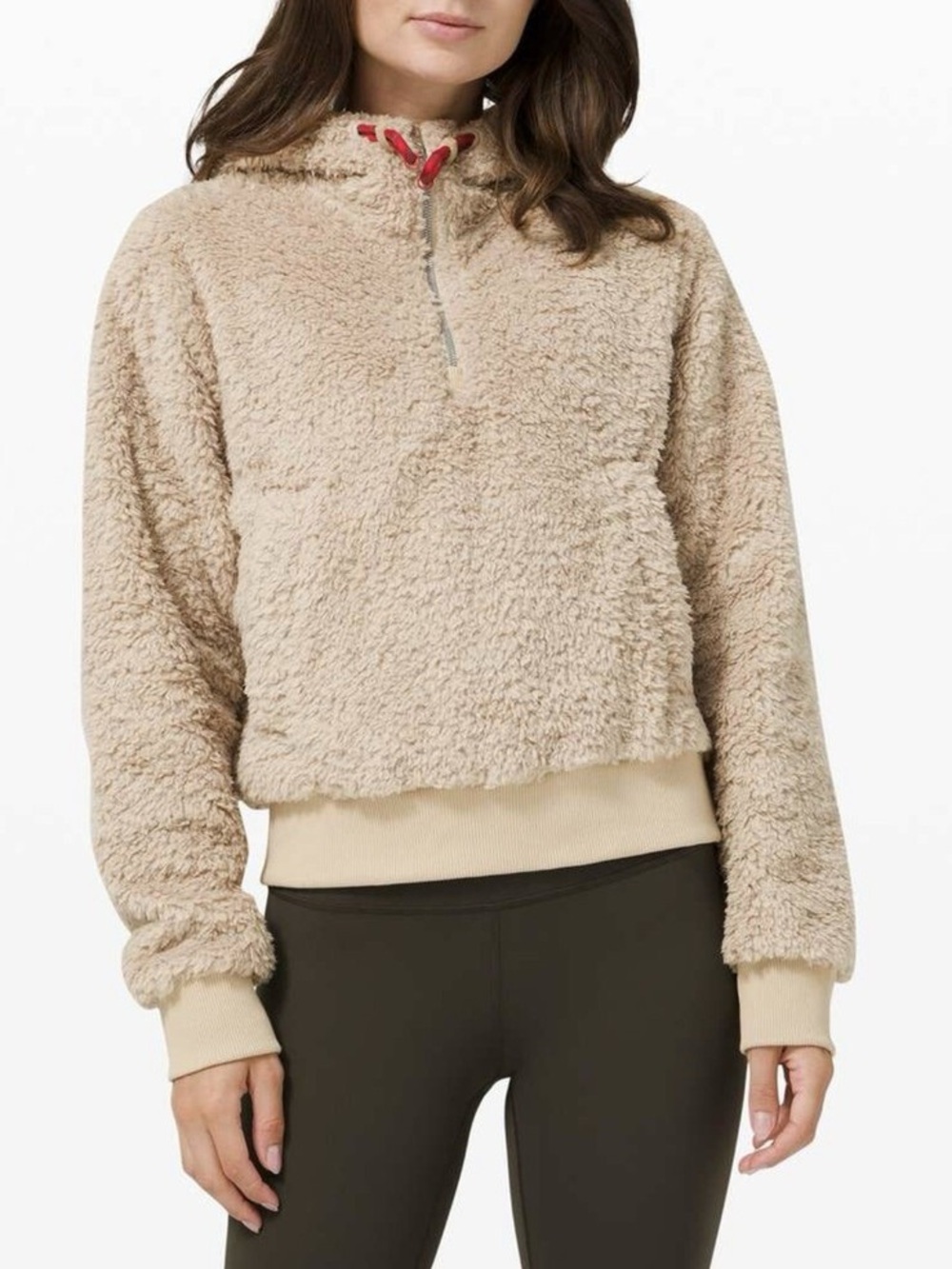 Lululemon Oh So Sherpa Half Zip Teddy Bear Size 6